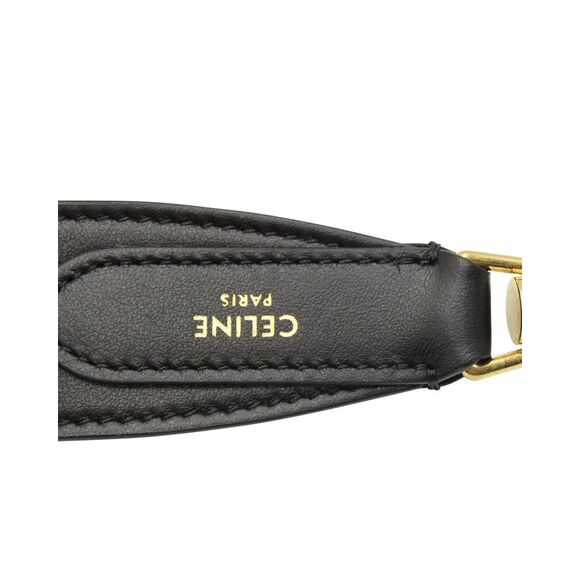 Celine Long Strap in Black Calfskin Leather - Picture 8 of 8
